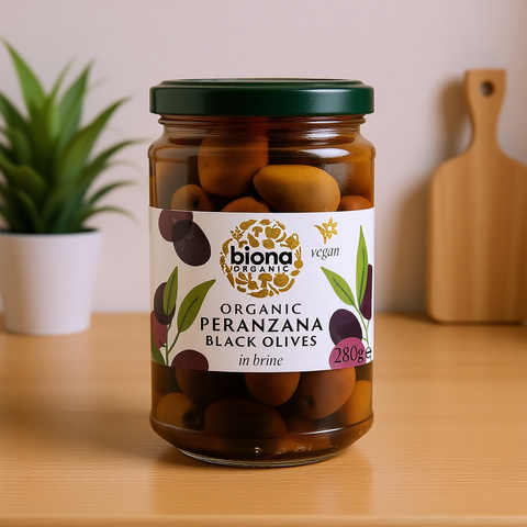Peranzana Black Olives in Brine Organic