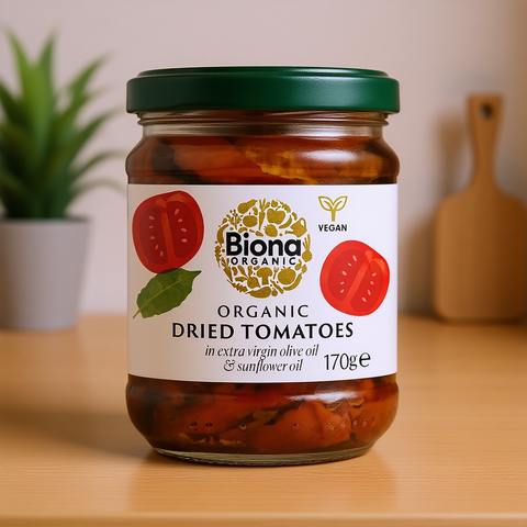 Organic Dried Tomatoes in Extra Virgin Olive Oil