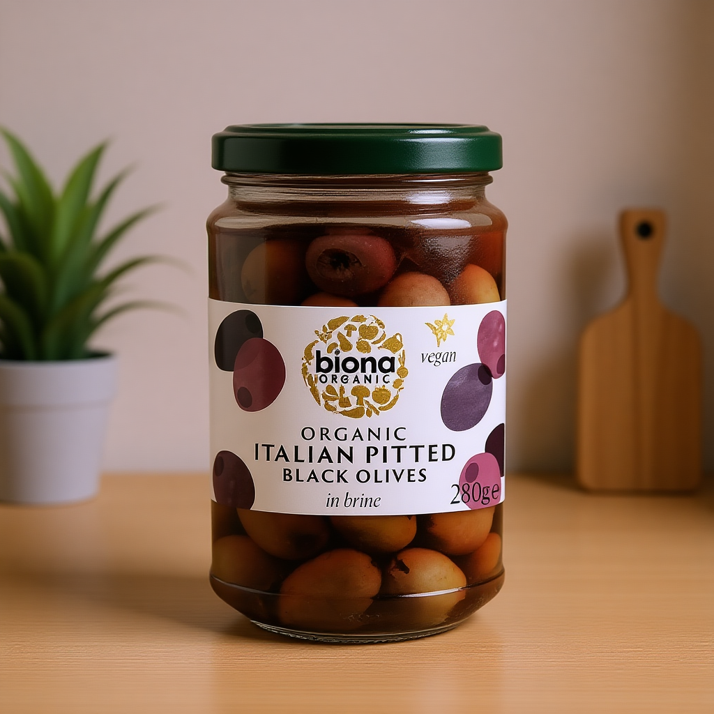 Pitted Black Olives in Brine Organic