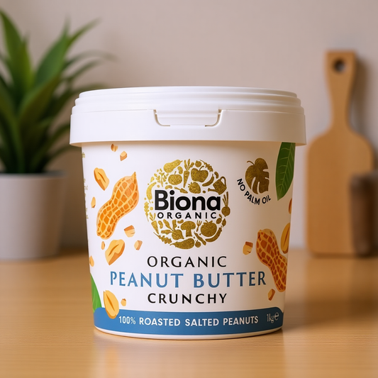 Organic Peanut Butter Crunchy Salted 1KG