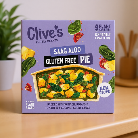 Clive's Gluten Free Saag Aloo Pie