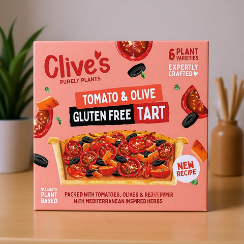 Clive's Gluten Free Tomato and Olive Tart