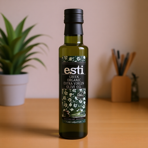 Greek Organic Extra Virgin Olive Oil Glass Bottle