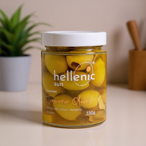 Turmeric Olives Pitted & Lemon Verbena