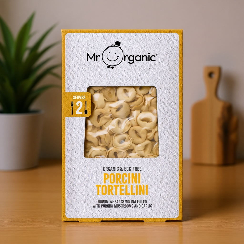 Egg Free Tortellini with Porcini Mushrooms