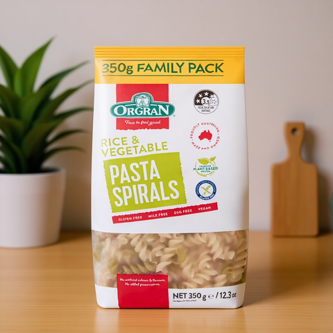 Vegetable Rice Spirals Pasta