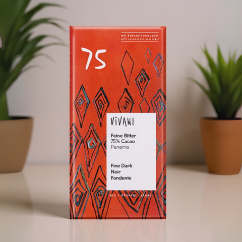 Dark 75% Chocolate Vegan Organic
