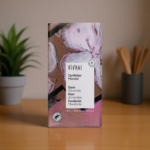 Dark Almond Chocolate 55% Vegan Organic