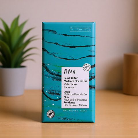 Dark Salted Chocolate 75% Vegan Organic