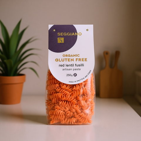 Organic Gluten Free Red Lentil Fusilli