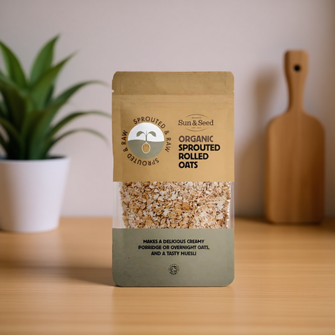 Organic Sprouted & Raw Naked Rolled Oats