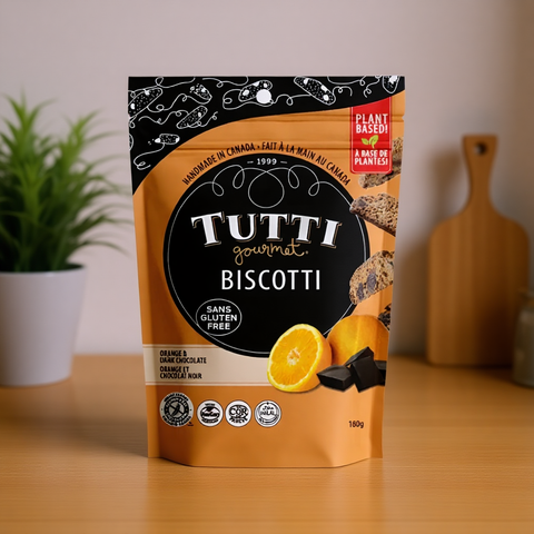 Handmade Gluten Free Vegan Orange Dk Choc Biscotti