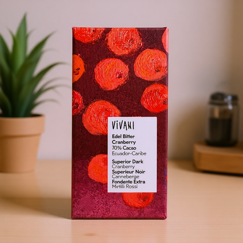 Dark Cranberry Chocolate 70% Vegan Organic