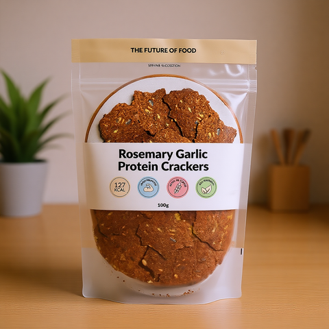 Rosemary Garlic Protein Crackers