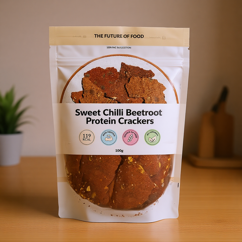 Sweet Chilli Beetroot Protein Crackers