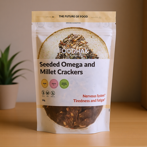 Seeded Omega and Millet Crackers
